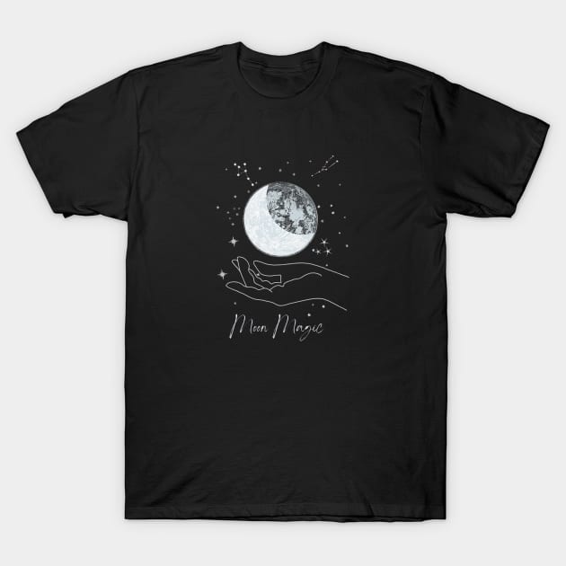 Moon Magic Dark T-Shirt by AtHomeNinjaKeisha